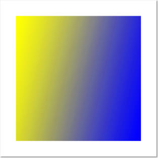 blue yellow abstract texture gradient Posters and Art